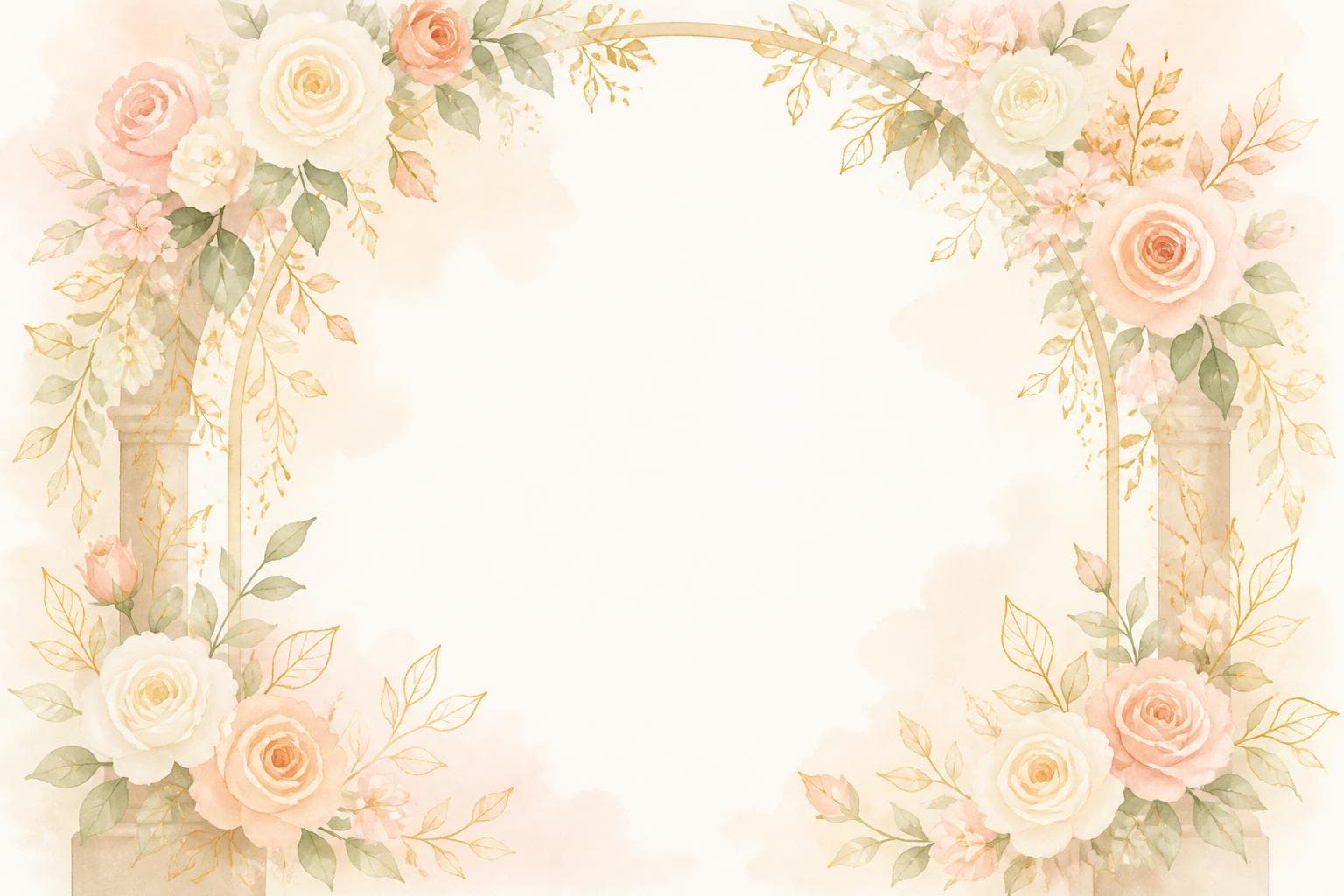 Royal floral arch background